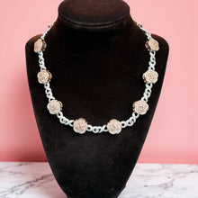 Load image into Gallery viewer, Rose Blossom Iced Link (18”)