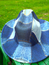 Load image into Gallery viewer, Denim Patch Fedora
