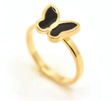 Load image into Gallery viewer, Gold Stainless Steel Butterfly Ring&quot;
