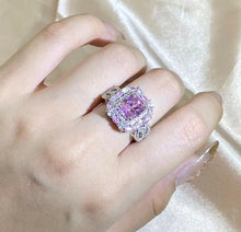 Load image into Gallery viewer, Gorgeous Square Pink and Green Ring

