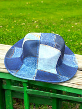 Load image into Gallery viewer, Denim Patch Fedora
