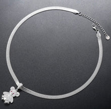 Load image into Gallery viewer, Stainless steel women necklaces Cute mini bear
