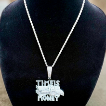 Load image into Gallery viewer, Time Is Money Iced Out Hip Hop Chain Pendant Necklace for Men and Women
