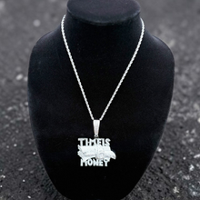Load image into Gallery viewer, Time Is Money Iced Out Hip Hop Chain Pendant Necklace for Men and Women
