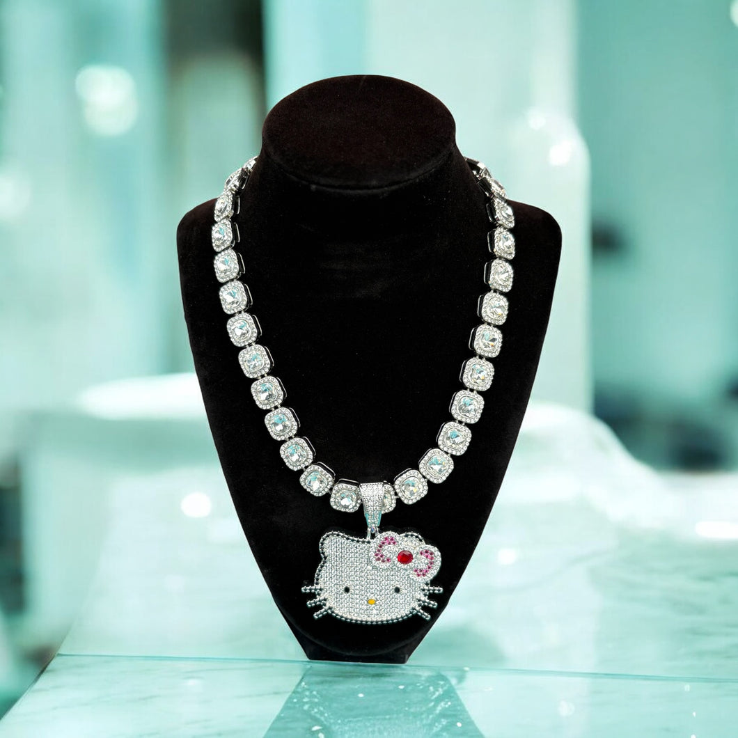 Hello Kitty Iced Out Chain (18”)