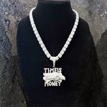 Load image into Gallery viewer, Time Is Money Iced Out Hip Hop Chain Pendant Necklace for Men and Women
