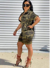 Load image into Gallery viewer, One Piece Camouflage Short Set
