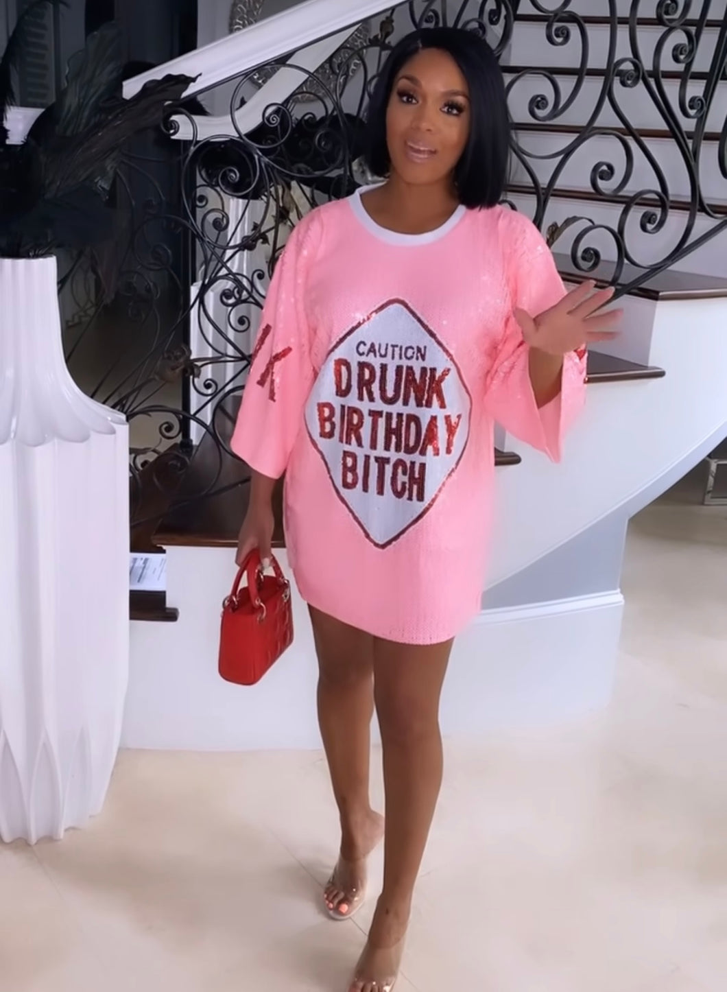 Drunk Birthday Shirt Dress