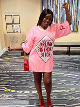 Load image into Gallery viewer, Drunk Birthday Shirt Dress
