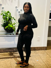 Load image into Gallery viewer, Casual Sexy Holy High Collar Trouser Set
