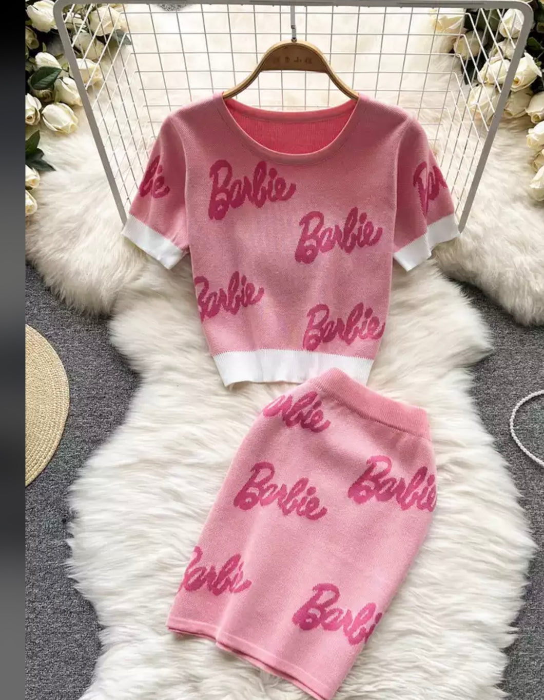 Barbie two -piece skirt set